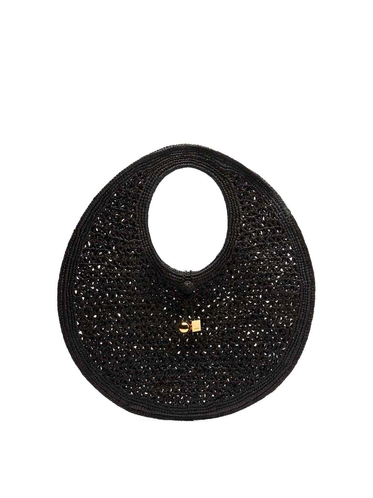 Le Rond Spiaggia raffia shoulder bag Product Image