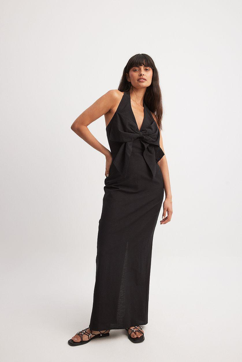 Bow Front Detail Maxi Dress Product Image