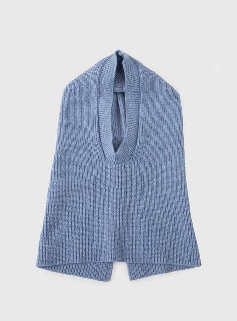 Frostwind Knit Hood Blue Product Image