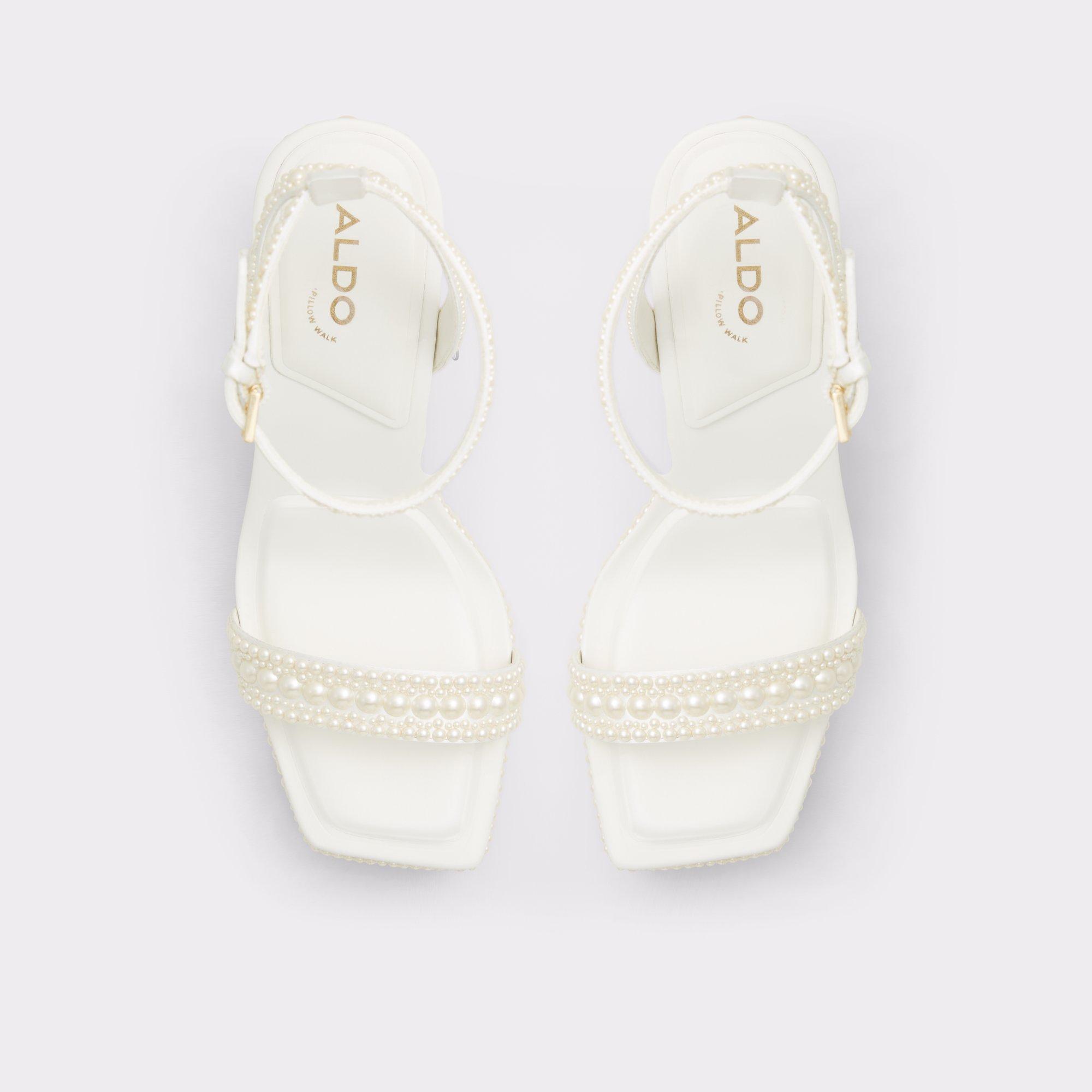 Lulu White Women's Strappy sandals | ALDO US Product Image