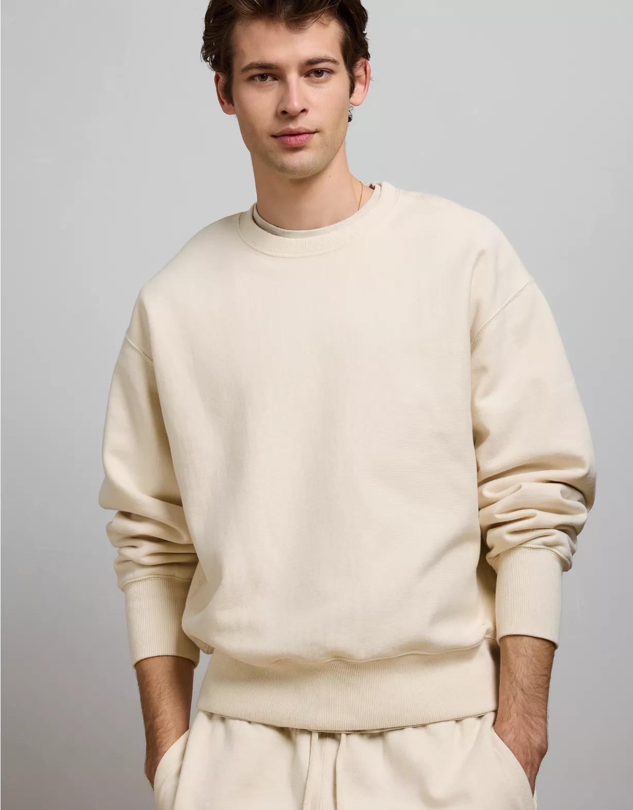 AE77 Premium Fleece Crew Neck Sweatshirt Product Image