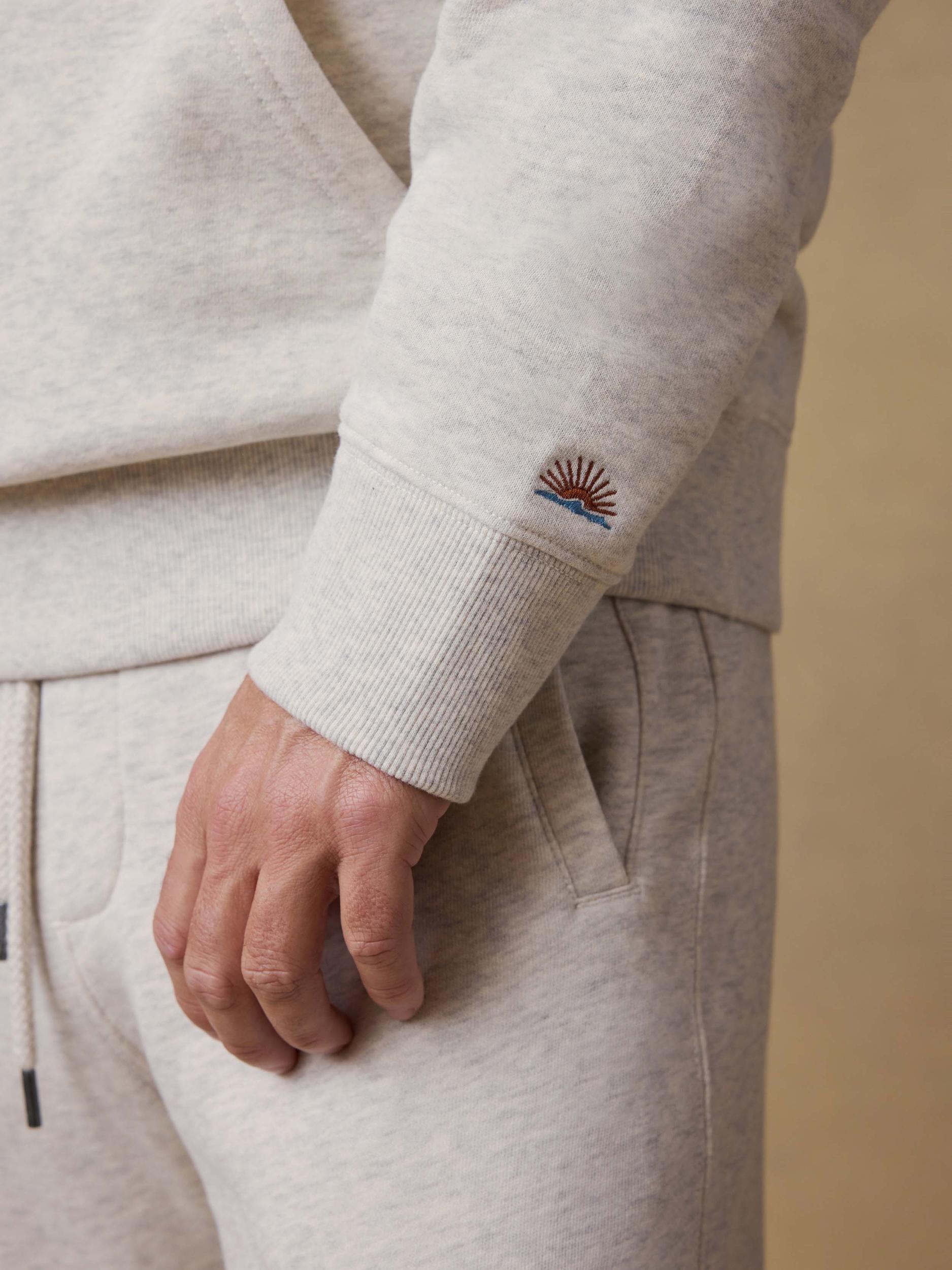 High Standard Fleece Hoodie - Antique Ivory Heather Male Product Image