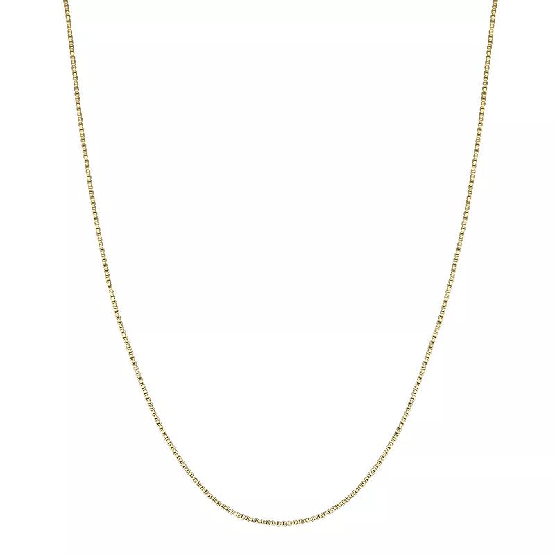 PRIMROSE 18k Gold over Sterling Silver Box Chain Necklace, Women's, Size: 30", Gold Tone Product Image