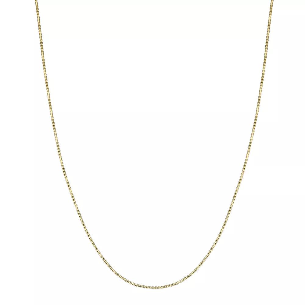 PRIMROSE 18k Gold over Sterling Silver Box Chain Necklace, Women's, Size: 30", Gold Tone Product Image
