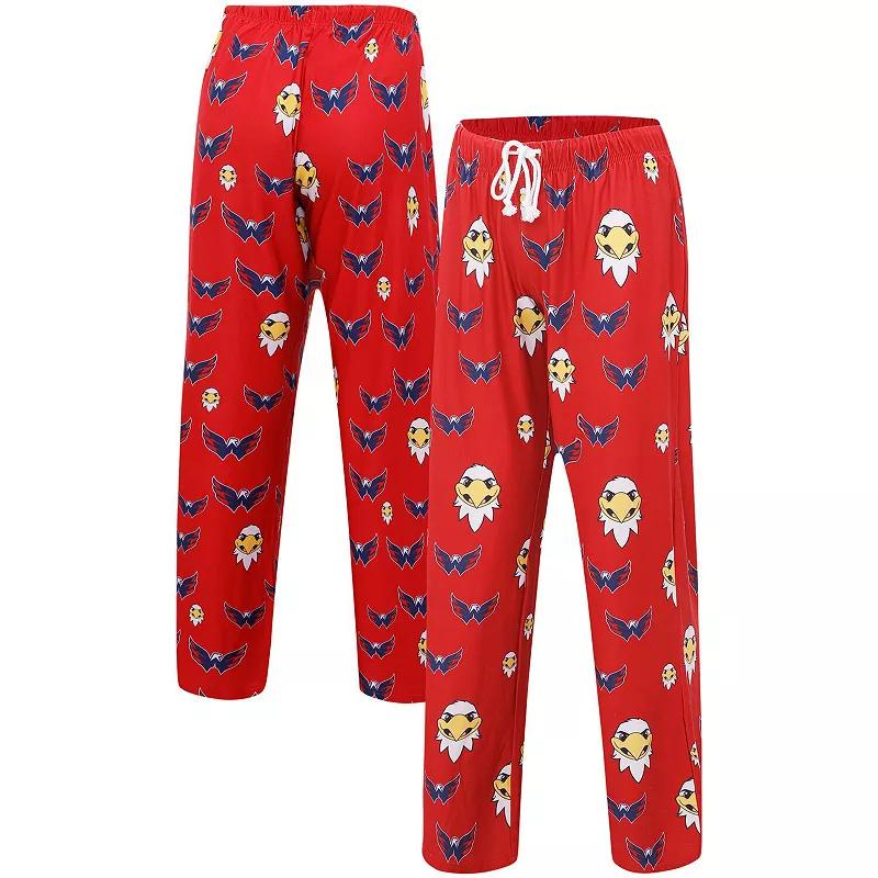 Women's Concepts Sport Red Washington Capitals Gauge Allover Print Knit Sleep Pants,  Product Image