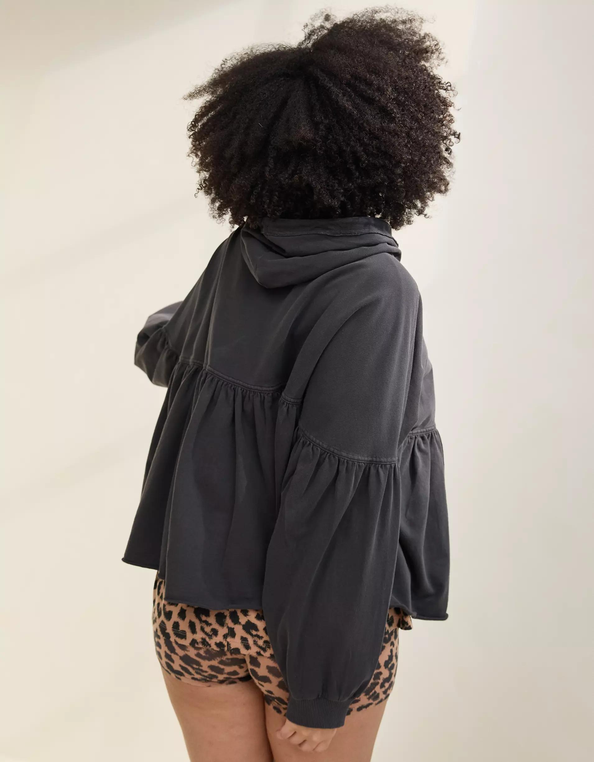 Aerie Peplum Hoodie Product Image