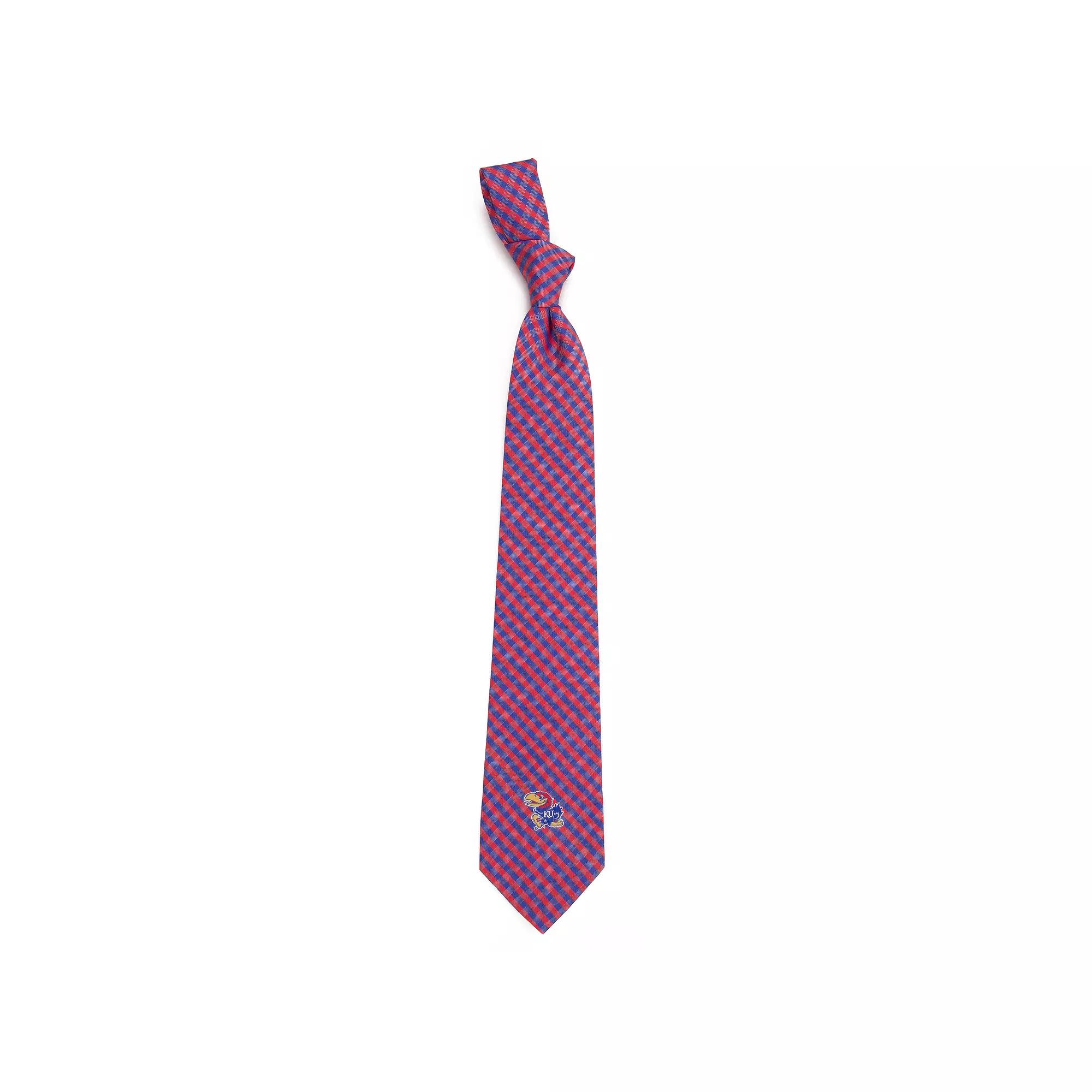 Men's Kansas Jayhawks Gingham Tie, Team Product Image