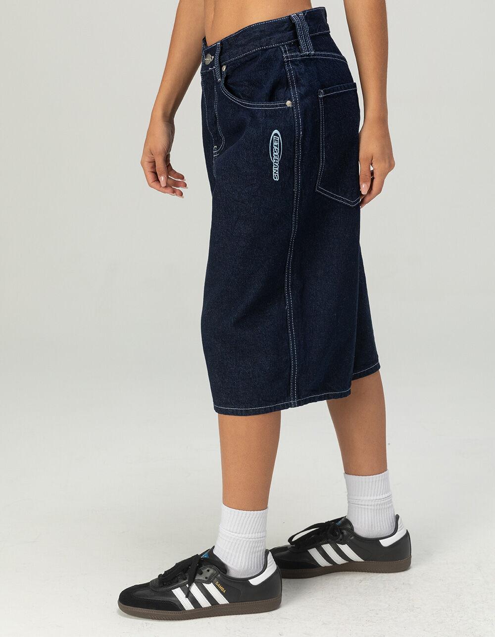 IETS FRANS Rinse Womens Denim Jorts - RINSE INDIGO Product Image