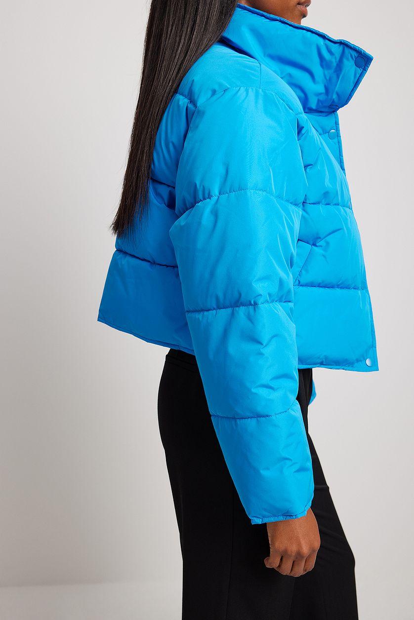 Recycled Short Padded Press Button Jacket Product Image