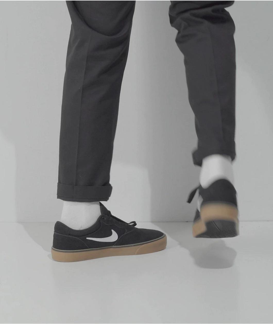 Nike SB Chron 2 Black & Gum Skate Shoes Product Image