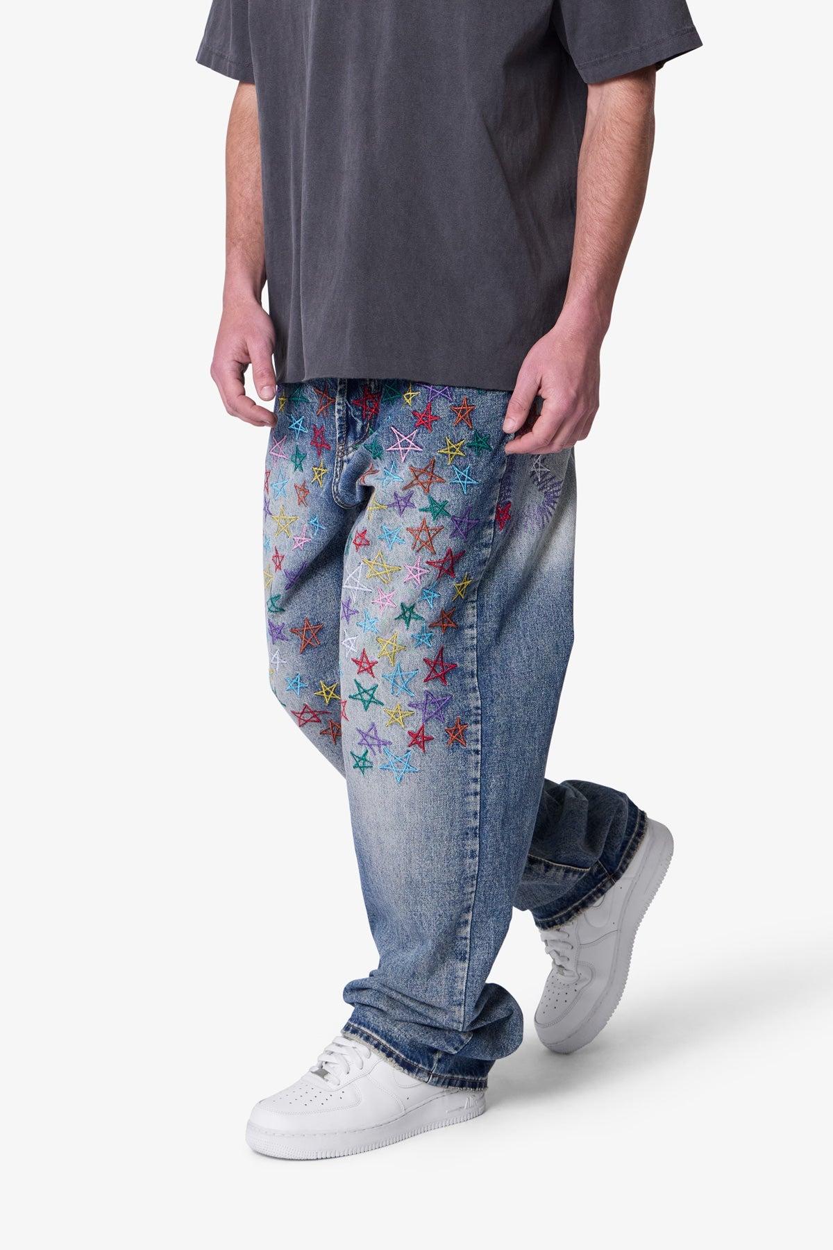 Ultra Baggy Star Denim - Vintage Blue Product Image