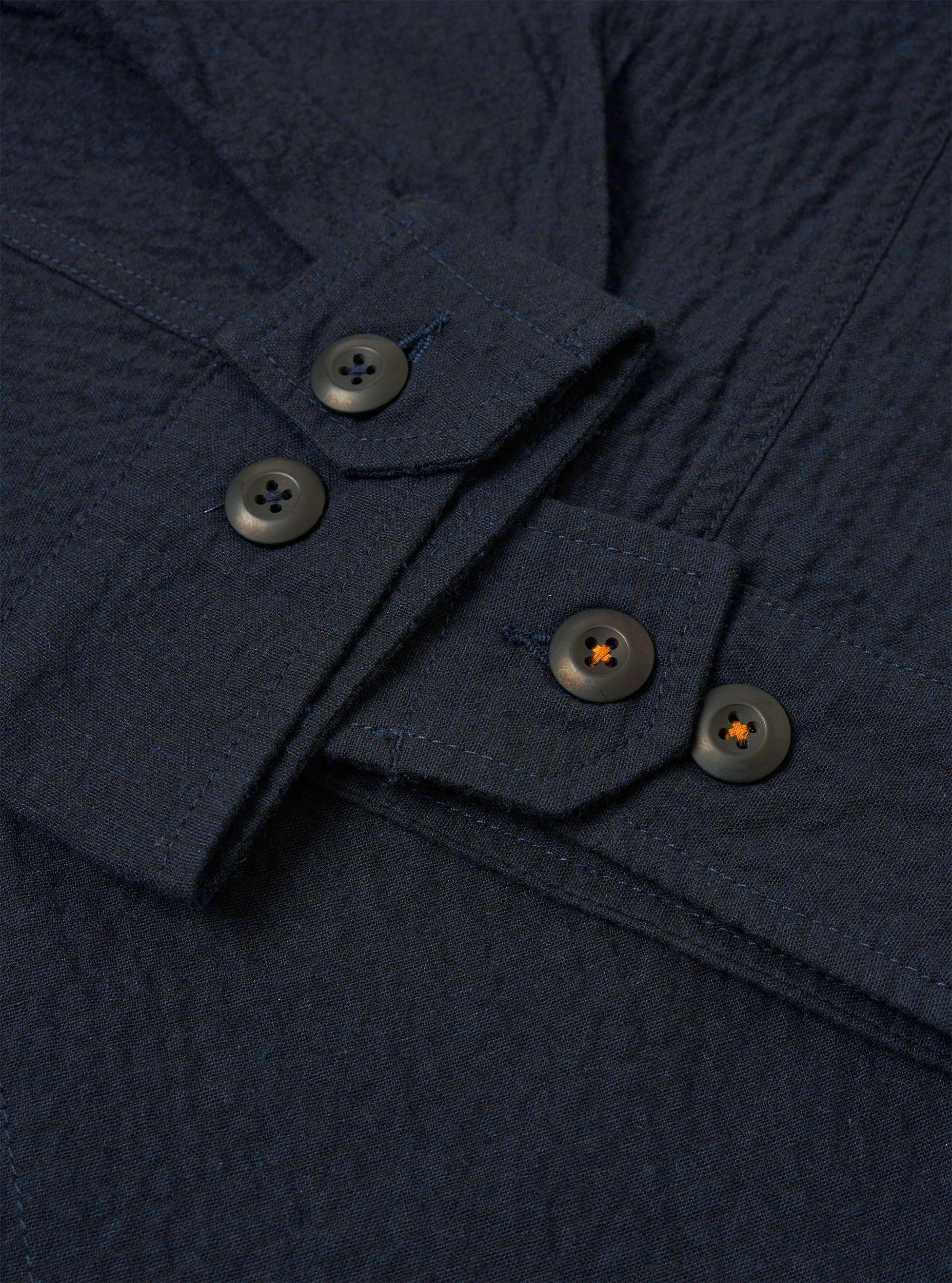Dark Navy Ospina Cotton Duty Jacket  Product Image