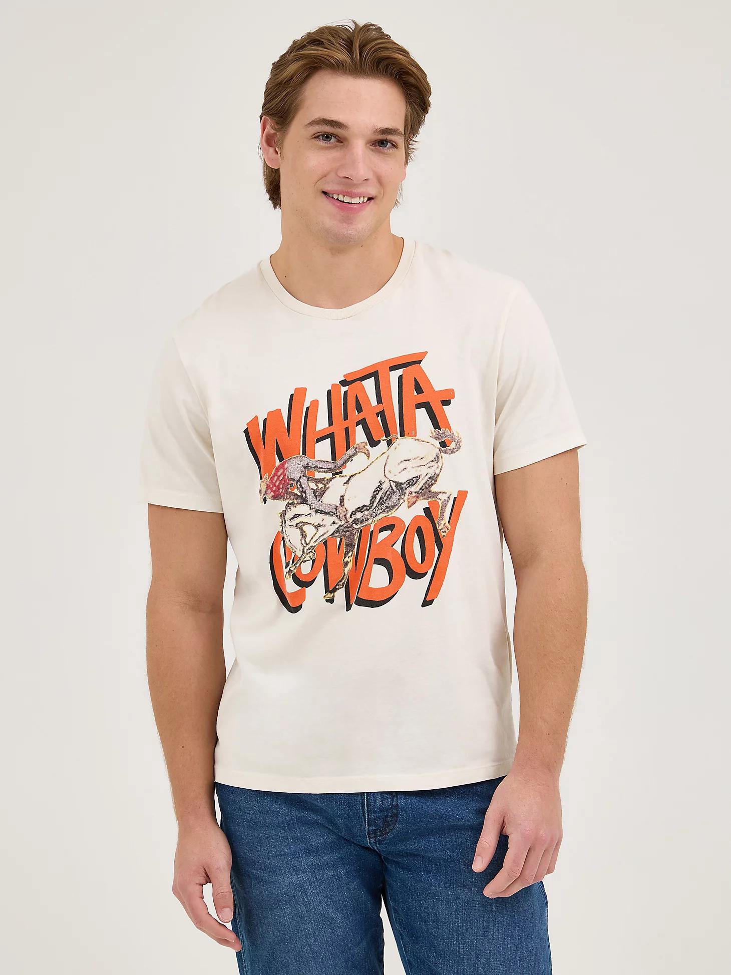Wrangler x Whataburger Men's Cowboy Graphic T-Shirt in Faded Product Image