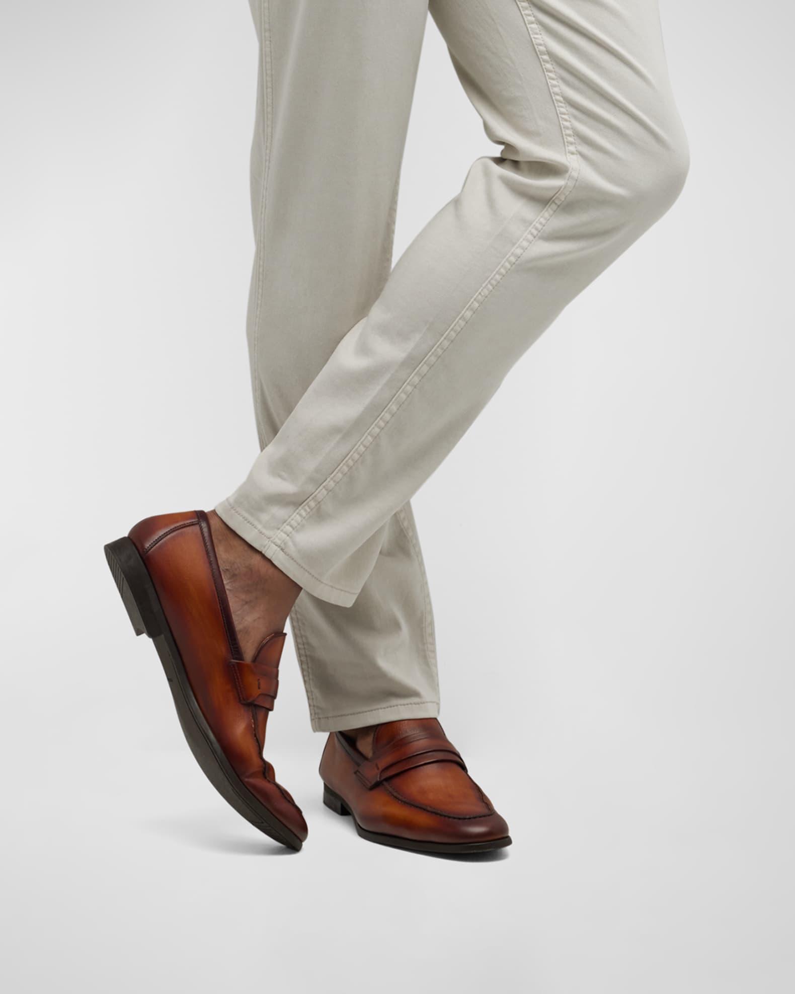 Men's Daniel Leather Penny Loafers Product Image