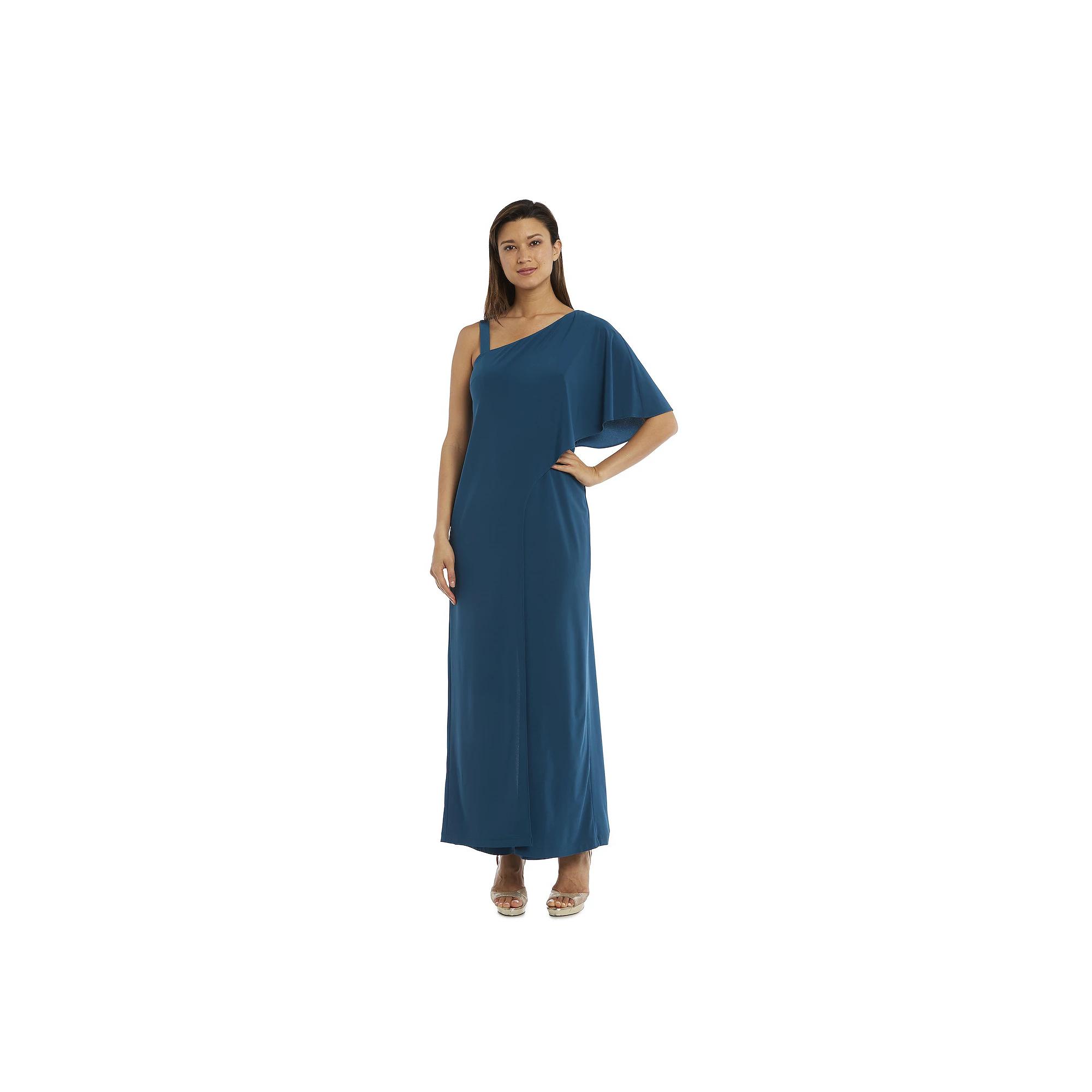 Women's R&M Richards One-Shoulder Drape Panel Jumpsuit,  Product Image