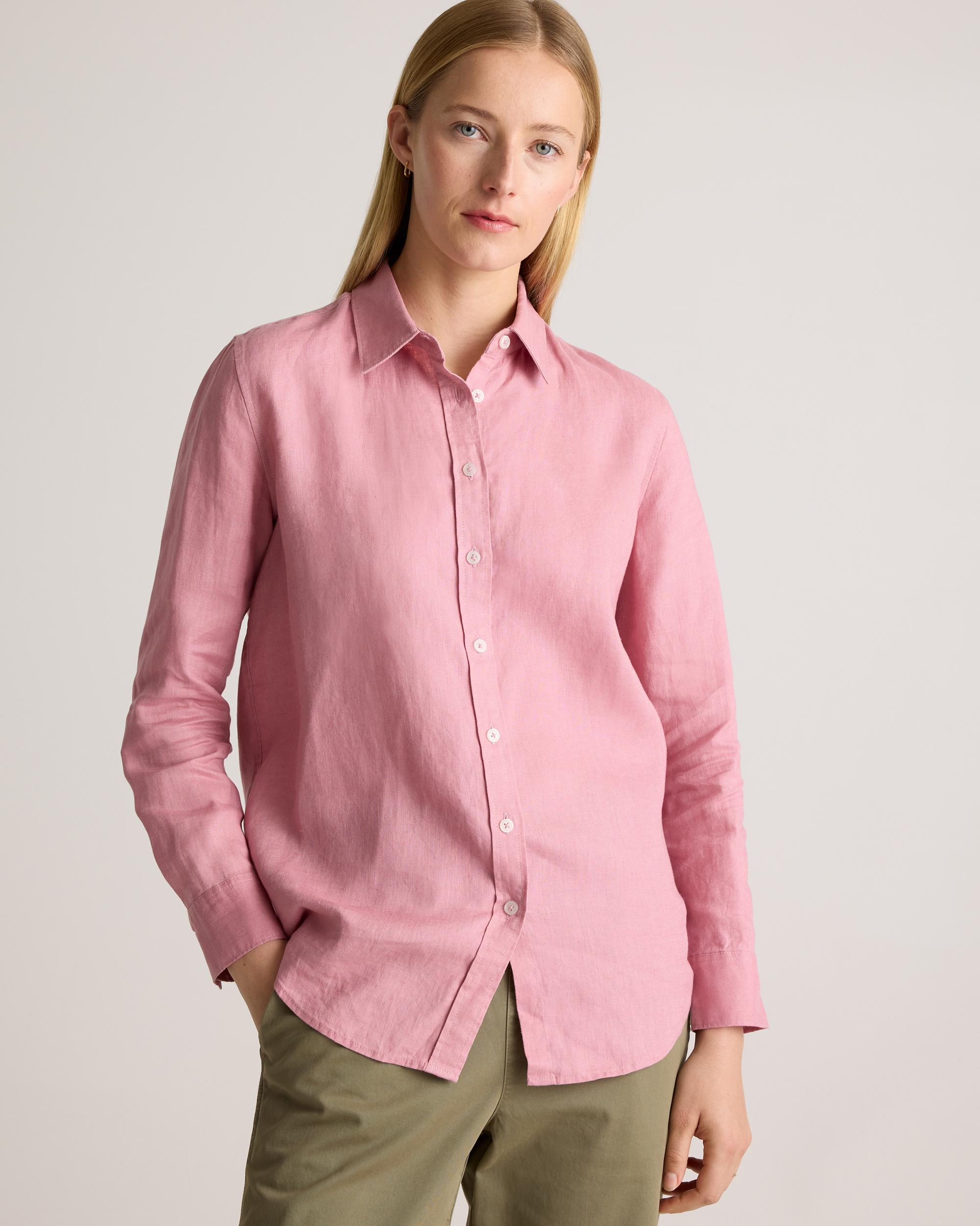 Quince | Women's 100% European Linen Long Sleeve Shirt Product Image