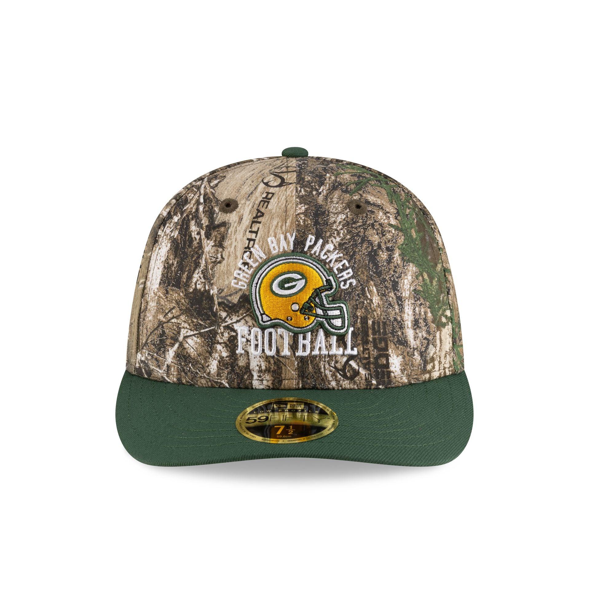 Just Caps Realtree Green Bay Packers Low Profile 59FIFTY Fitted Hat Male Product Image