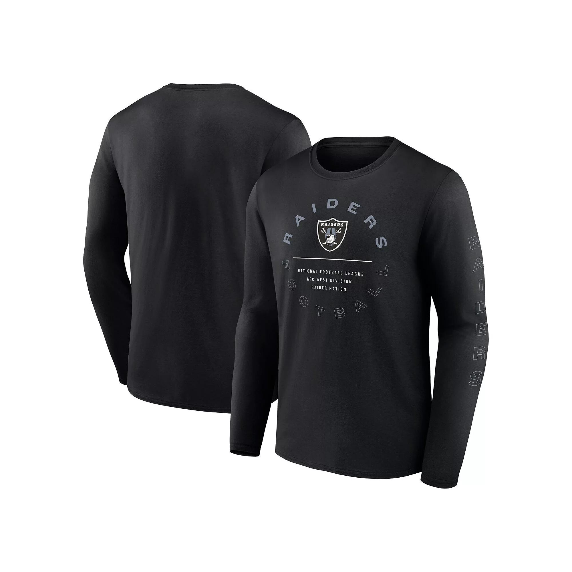 Men's Fanatics Black Jacksonville Jaguars Stat Sheet Long Sleeve T-Shirt,  Product Image