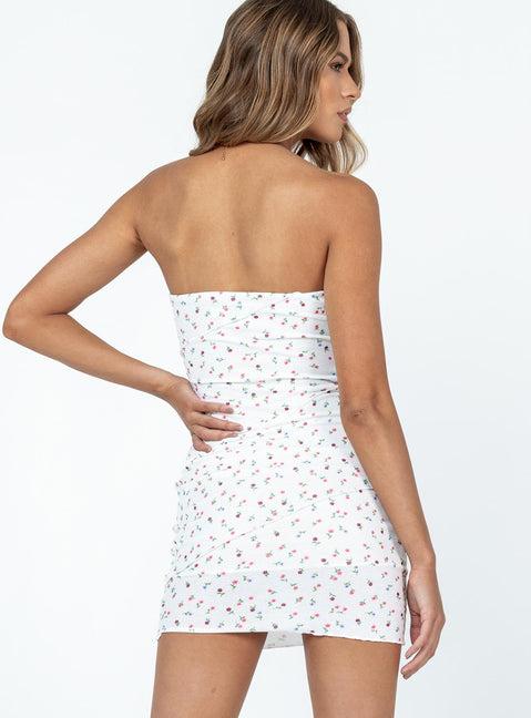 Oscar Mini Dress White Floral Product Image