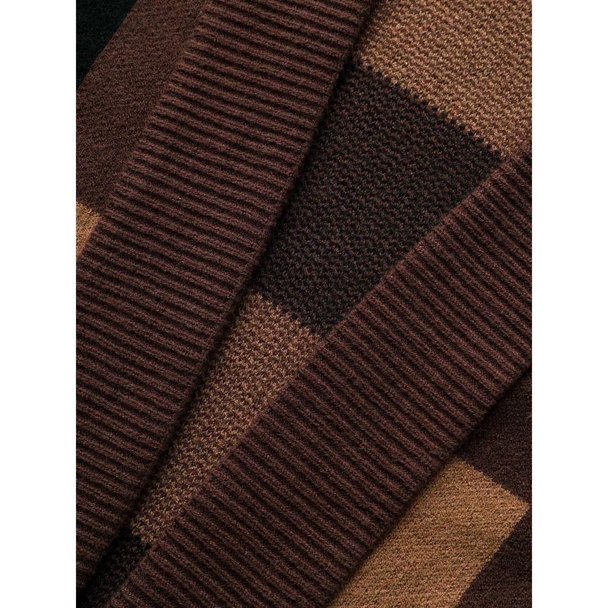 Plus Size Supersoft Essentials Plaid Kimono Collar Cardigan Browncoffeecolor Women Casual Loose Long Sleeve Everyday Cardigans BloomChic 26/4X Product Image