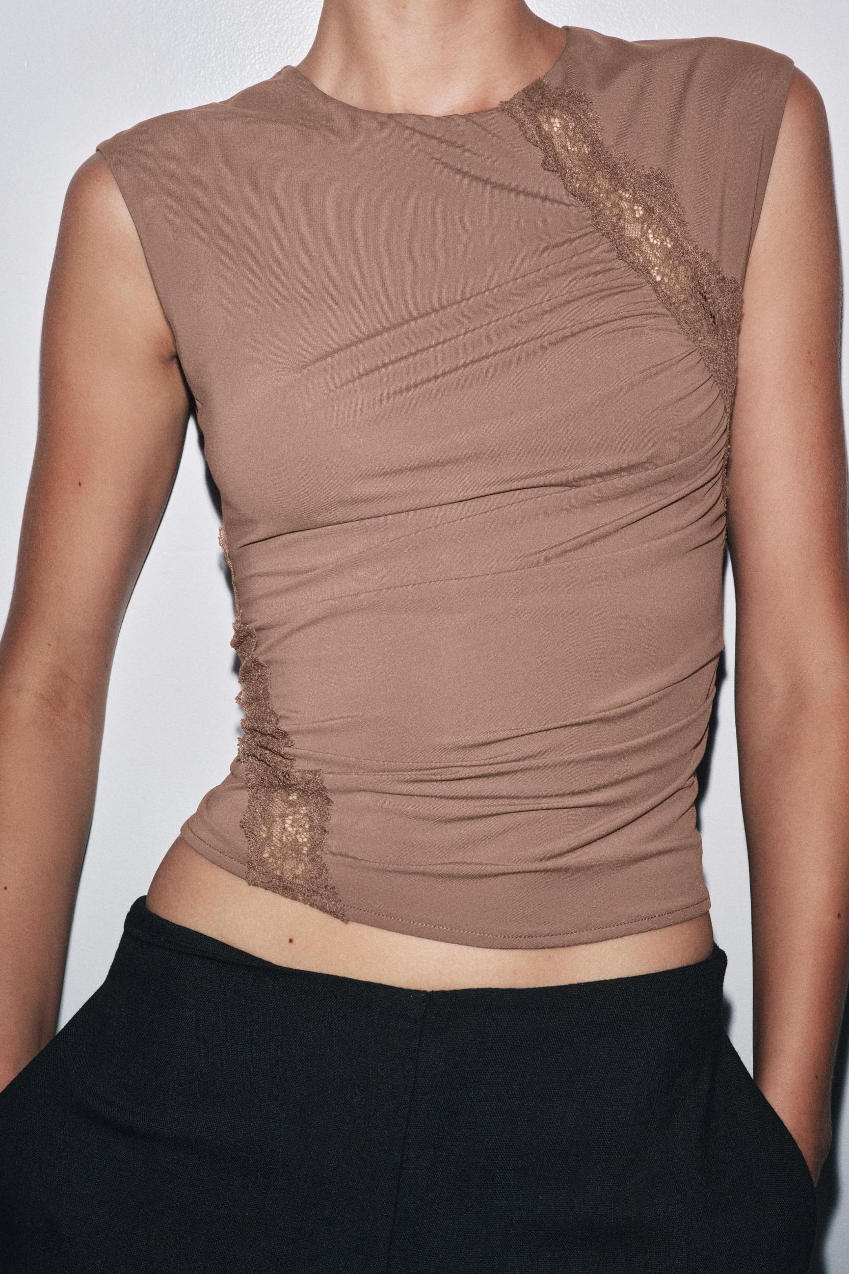 POLYAMIDE LACE TOP Product Image