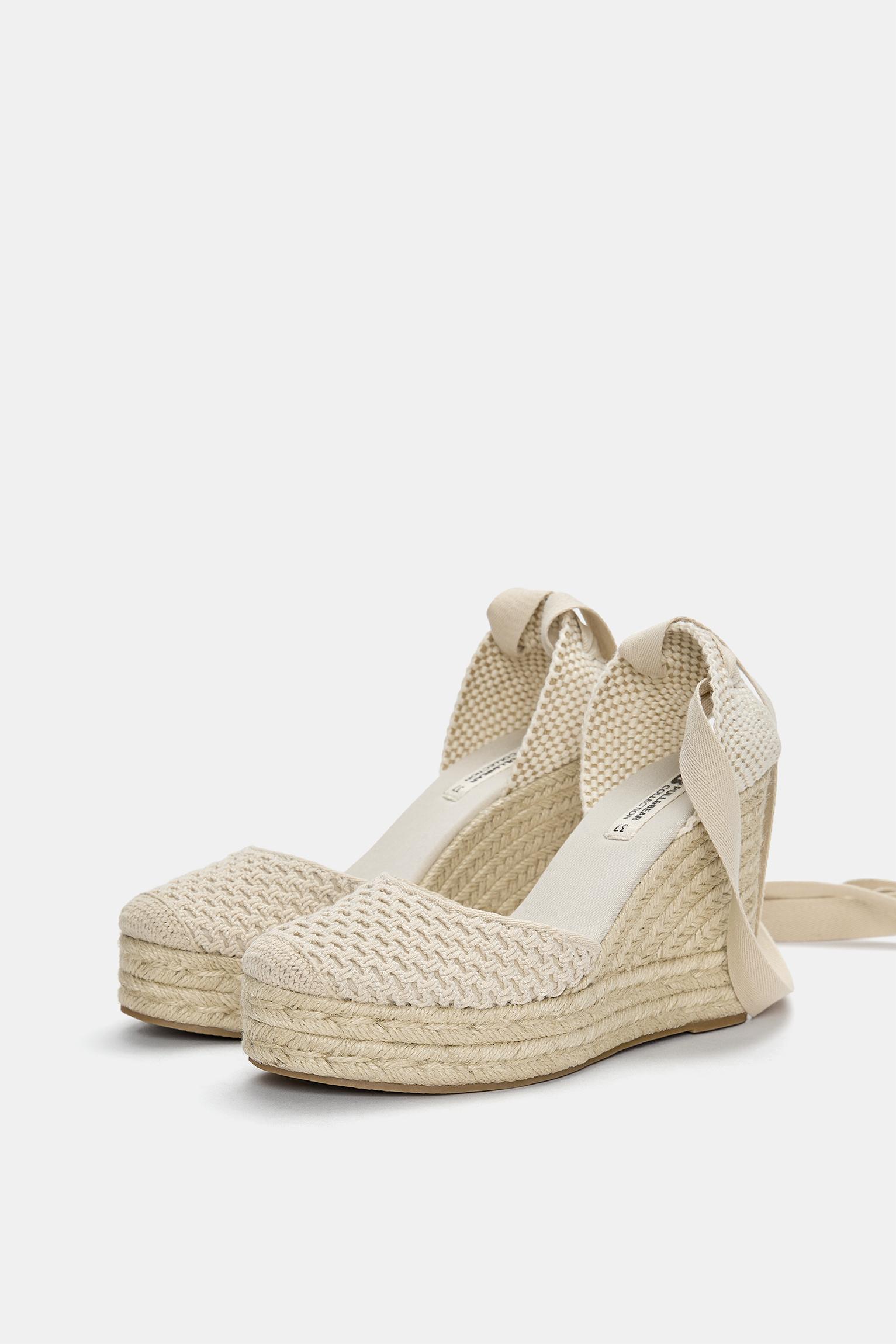 Crochet wedge espadrilles Product Image