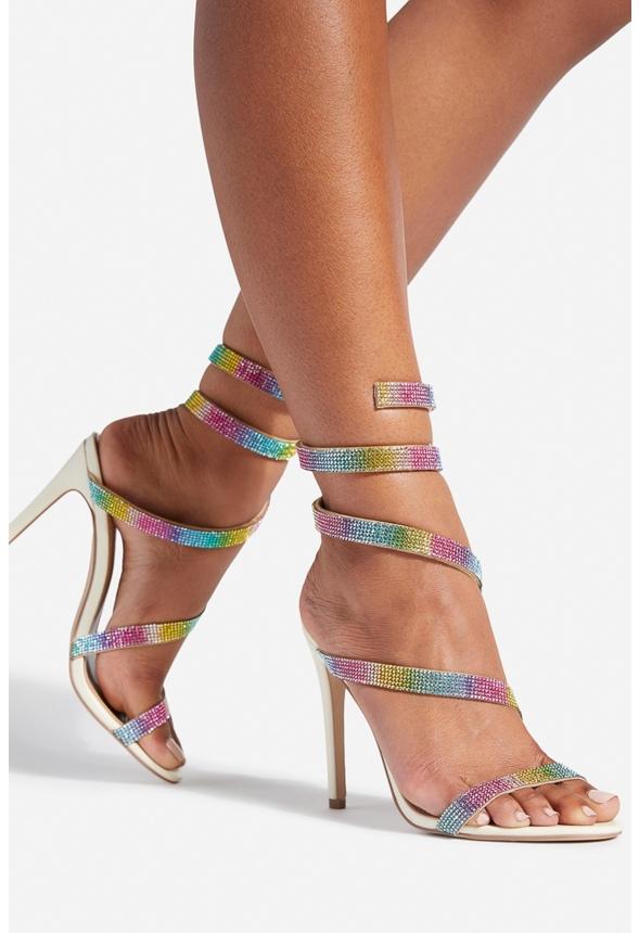 JustFab Margaux Platform Loafer Pump Womens Black/ White Size 8.5 Product Image