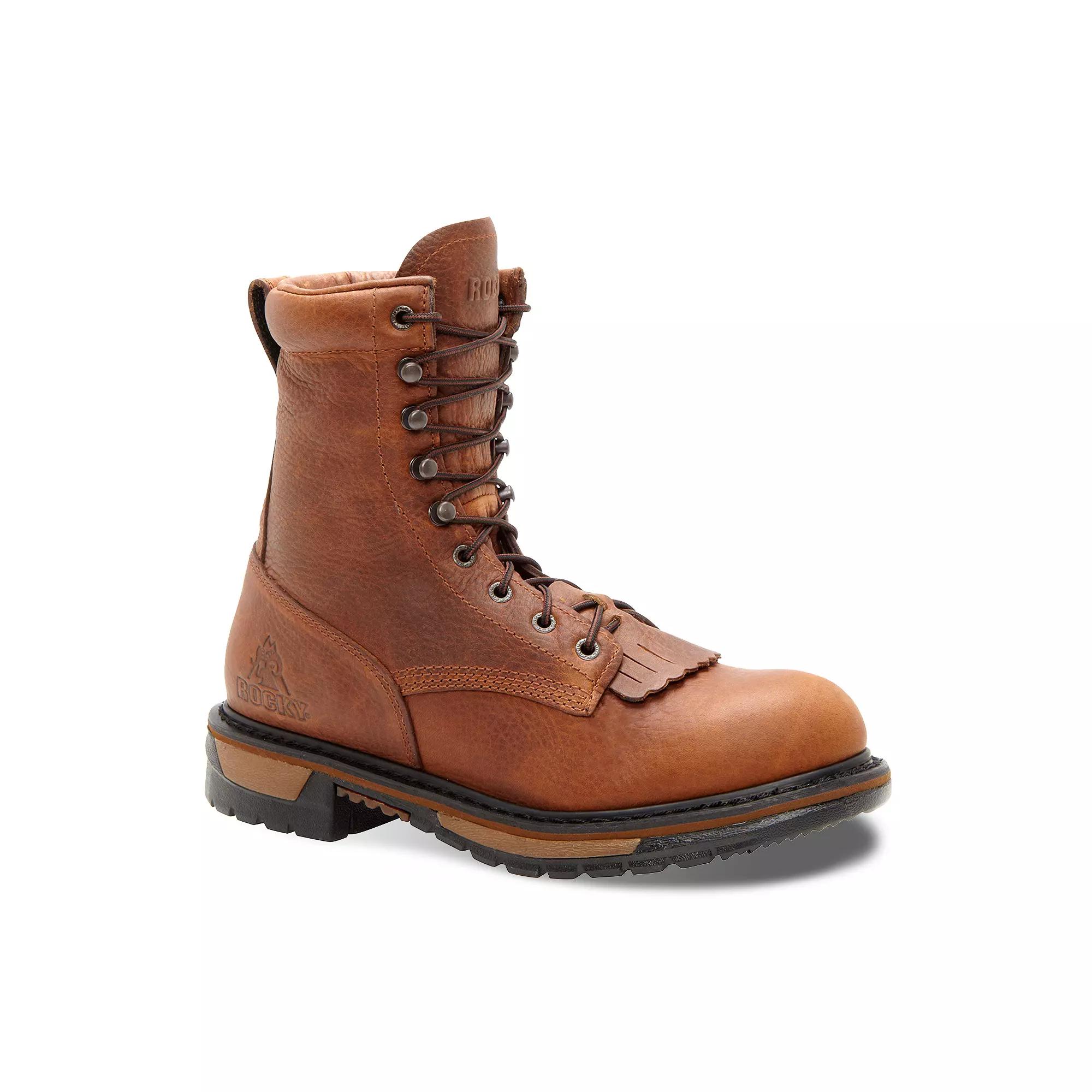 Rocky Original Ride Lacer 8-in. Waterproof Western Men's Work Boots,  Product Image