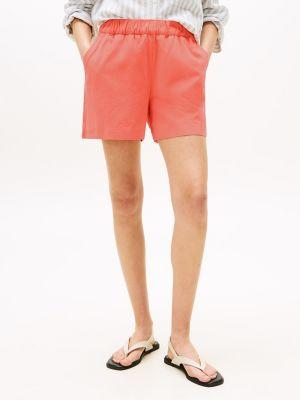 Cotton-Linen Blend Pull-On Short Product Image