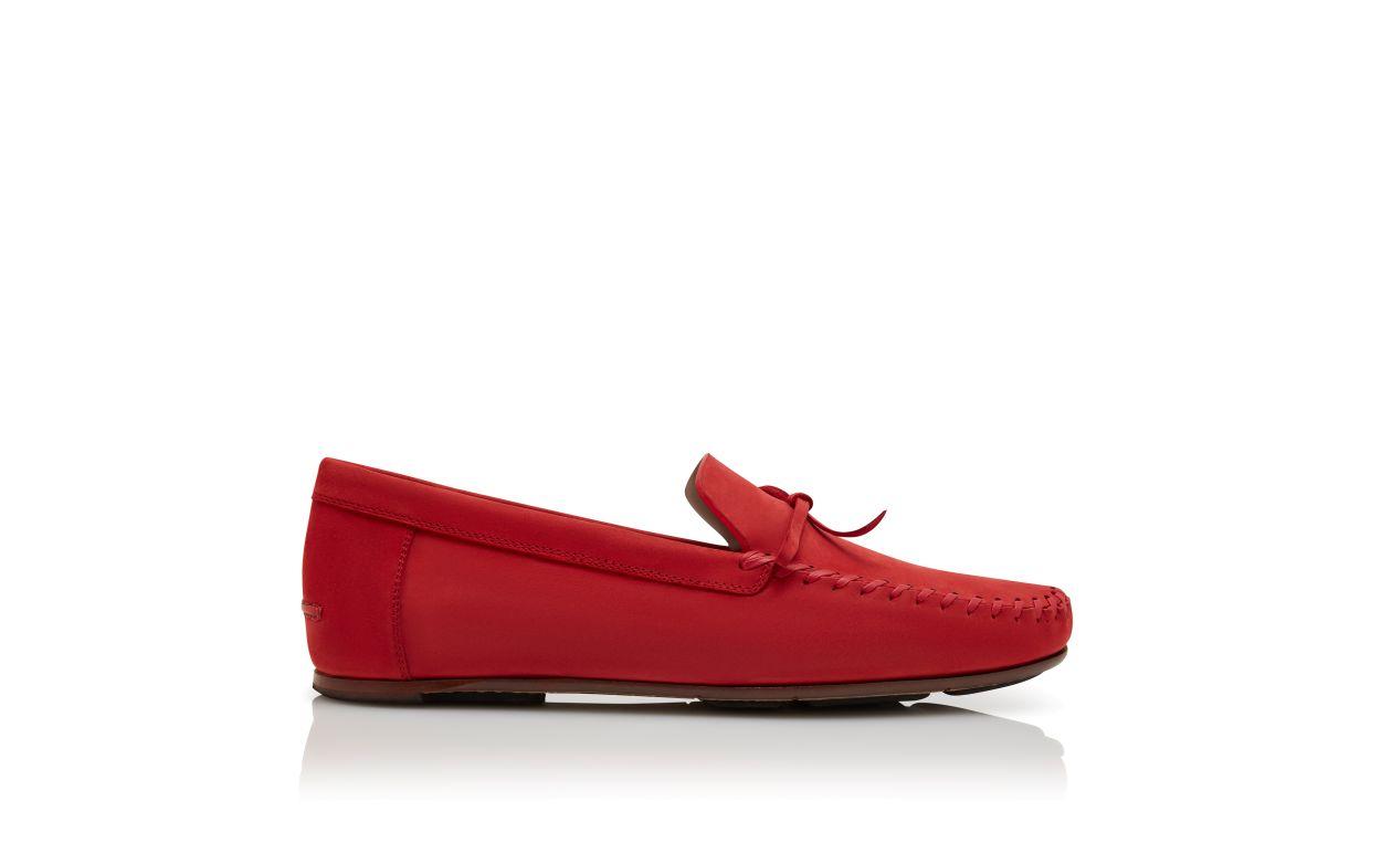GARGANO Dark Red Calf Leather Slippers Product Image