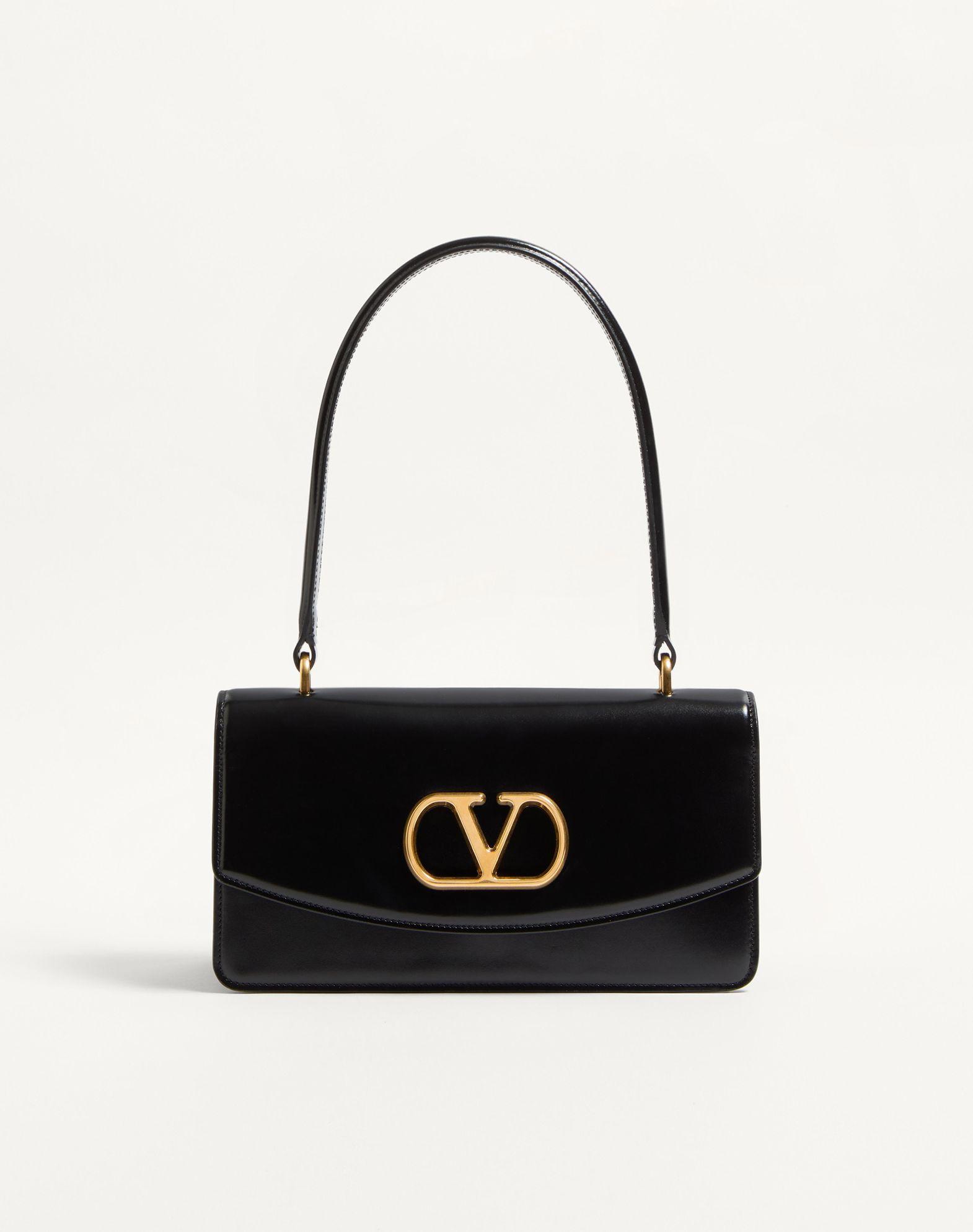 Valentino Garavani Vain Bag With Handle In Shiny Calfskin Product Image