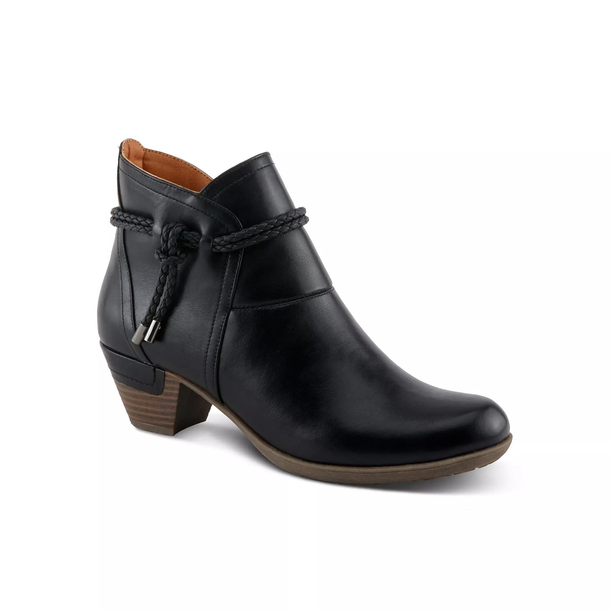 Patrizia Dandre Women's Heeled Braided Lace Ankle Boots, Size: 37, Black Product Image