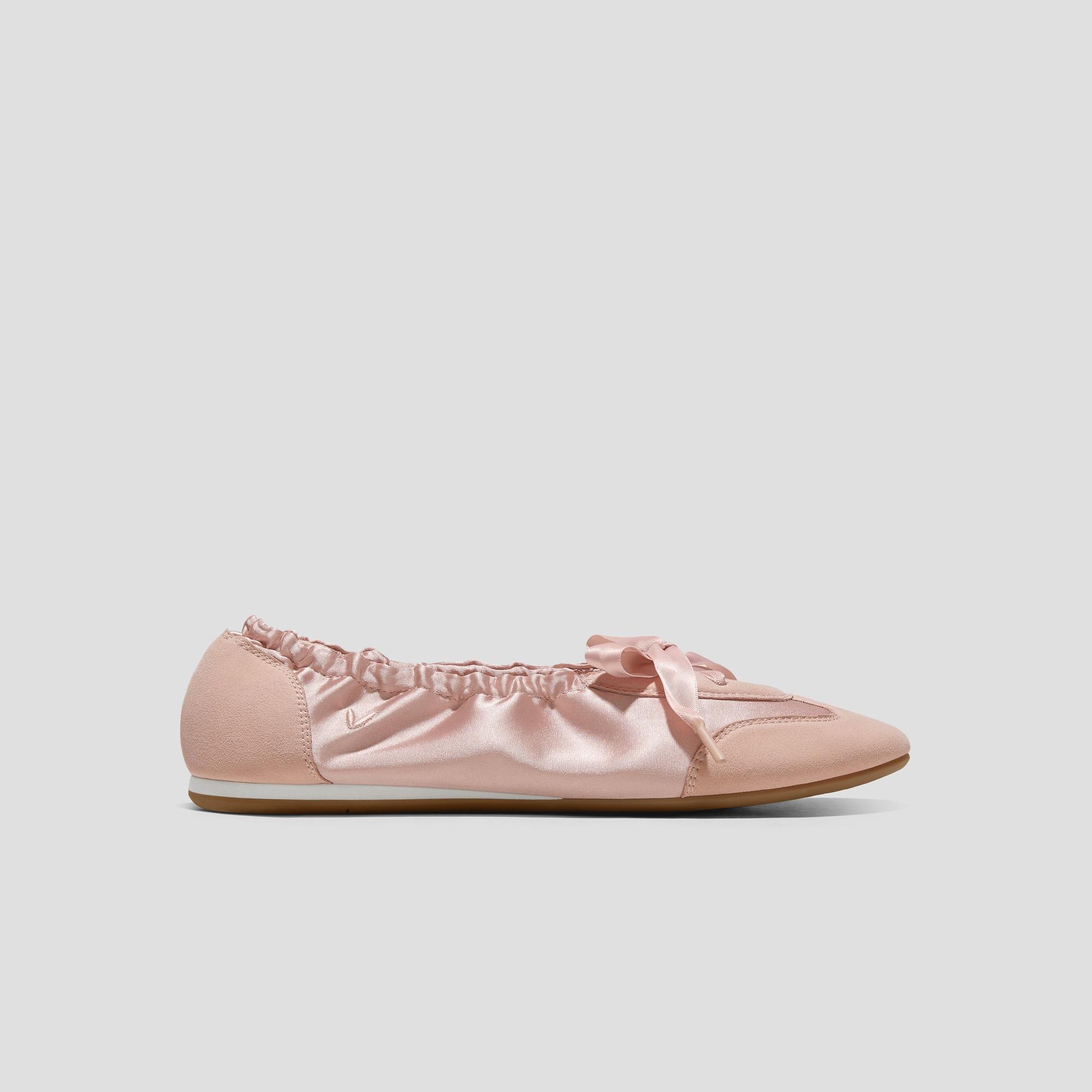 Round-Toe Satin Sneakerina (Yanka) Product Image