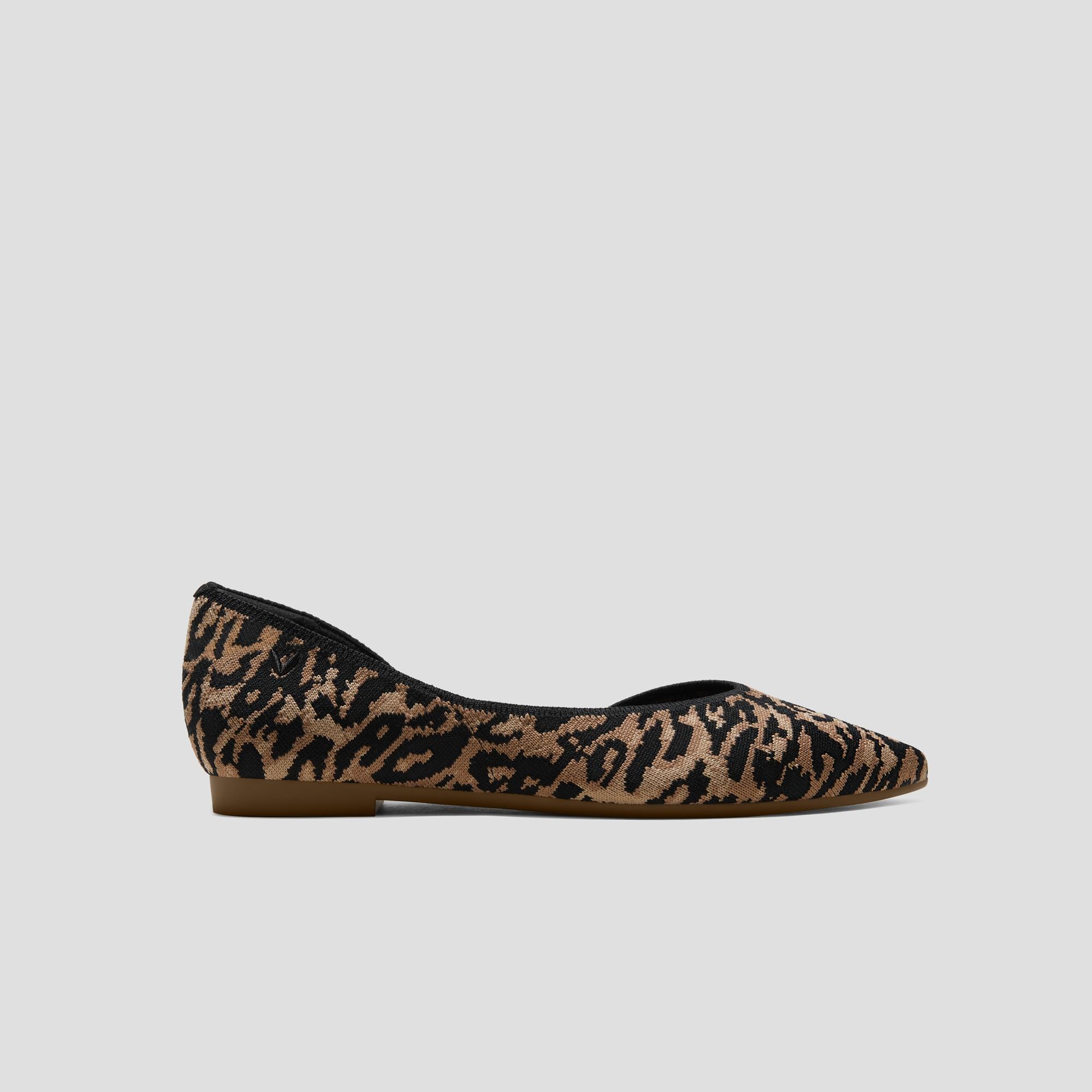 Pointed-Toe D'Orsay Flats (Melia) Product Image