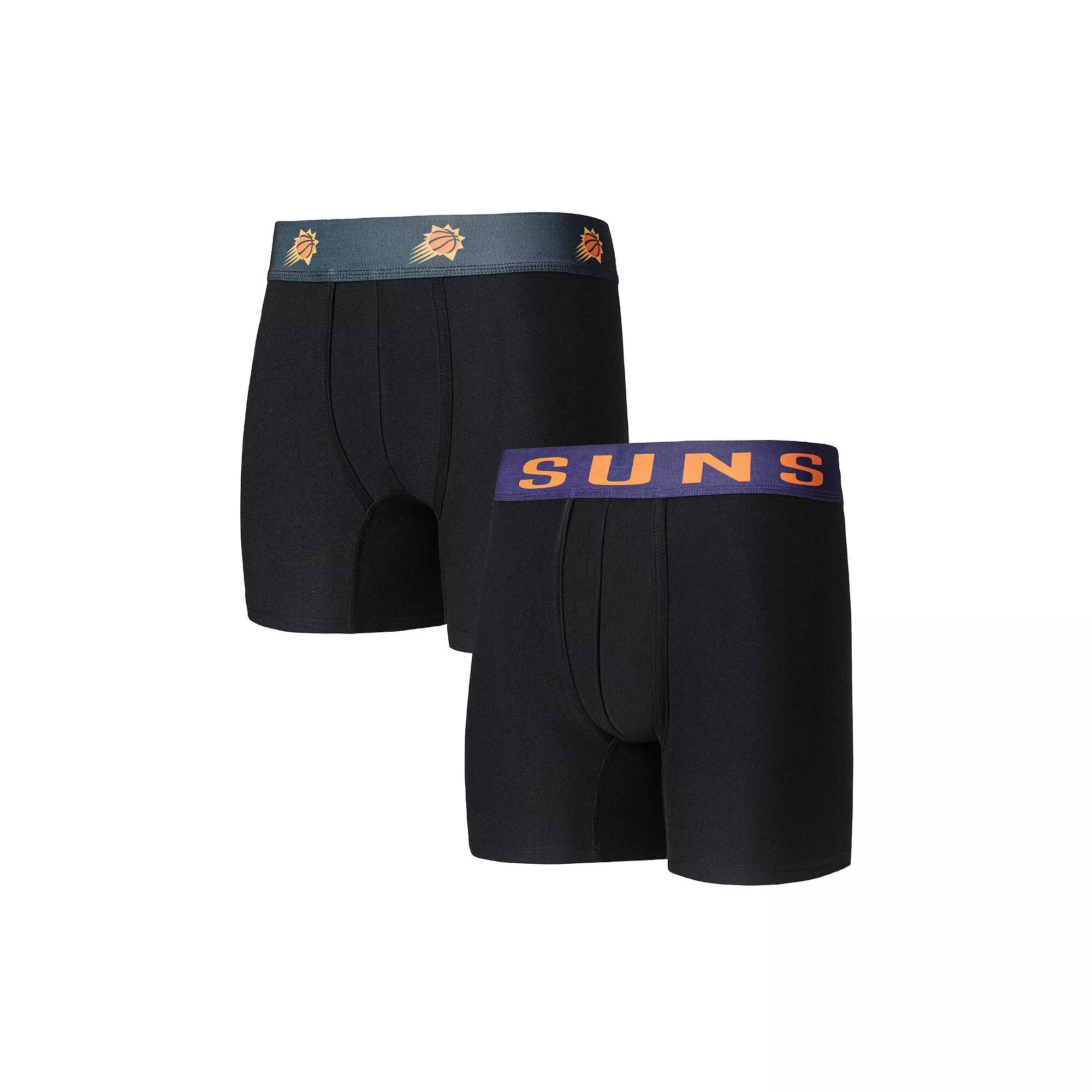 Men's Concepts Sport Black Phoenix Suns Breakthrough 2-Pack Boxer Briefs,  Product Image