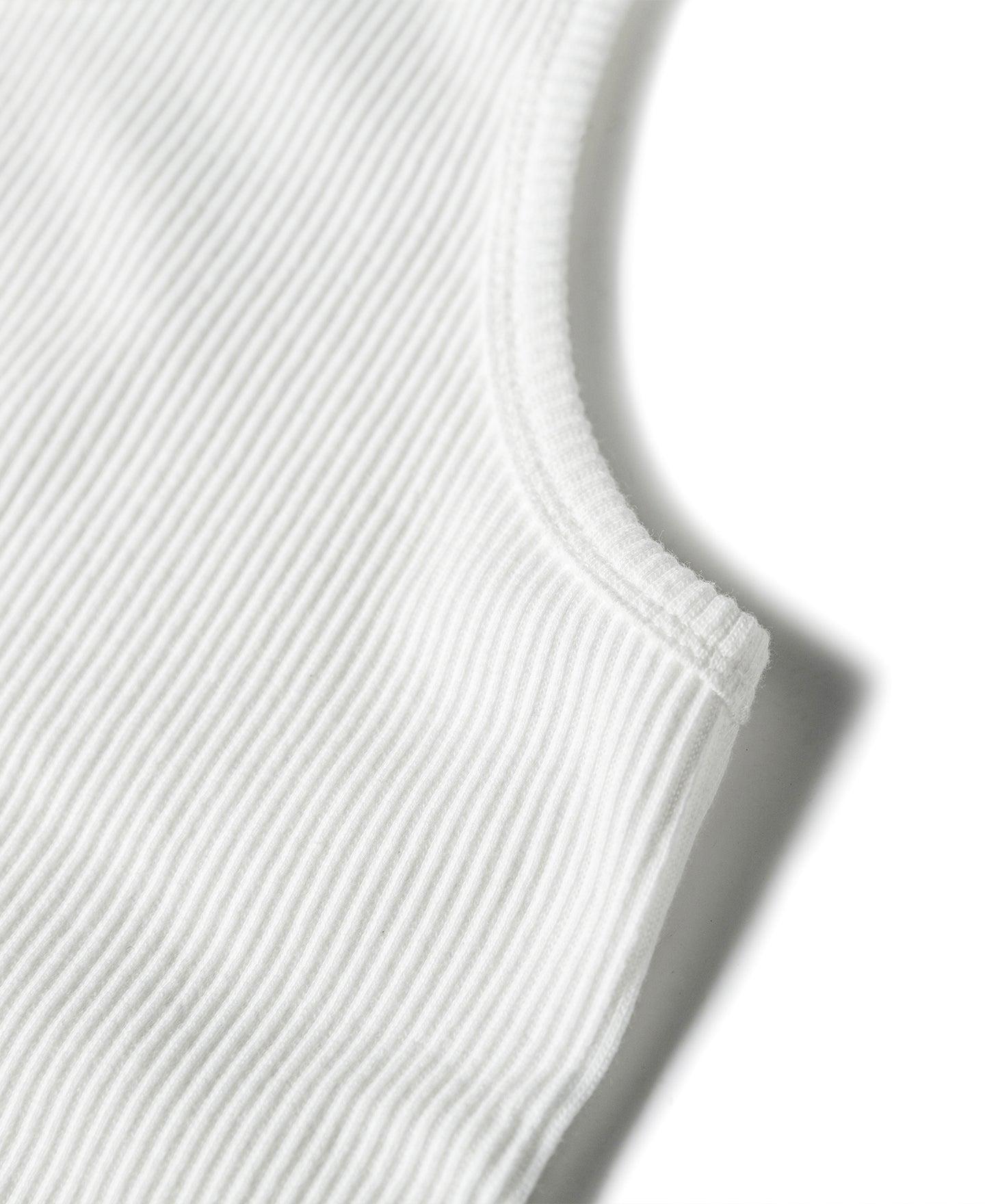 10.5 oz Cotton Tank Top - White Product Image