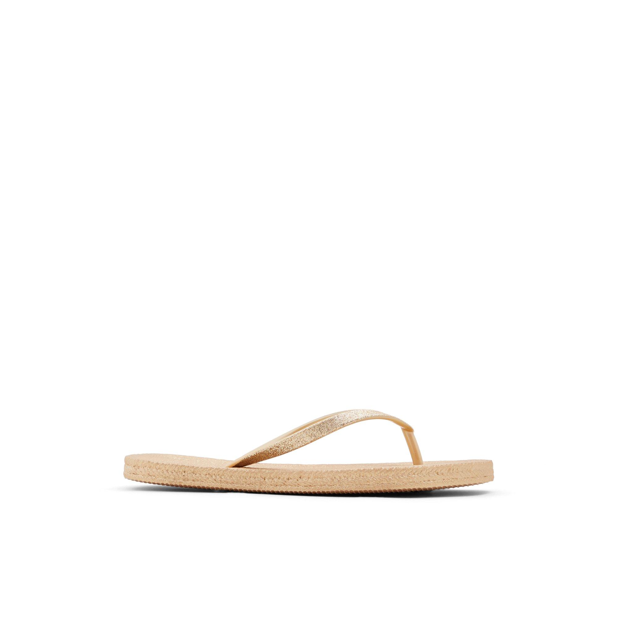 Aloomba Gold Women's Flat Sandals | ALDO US Product Image