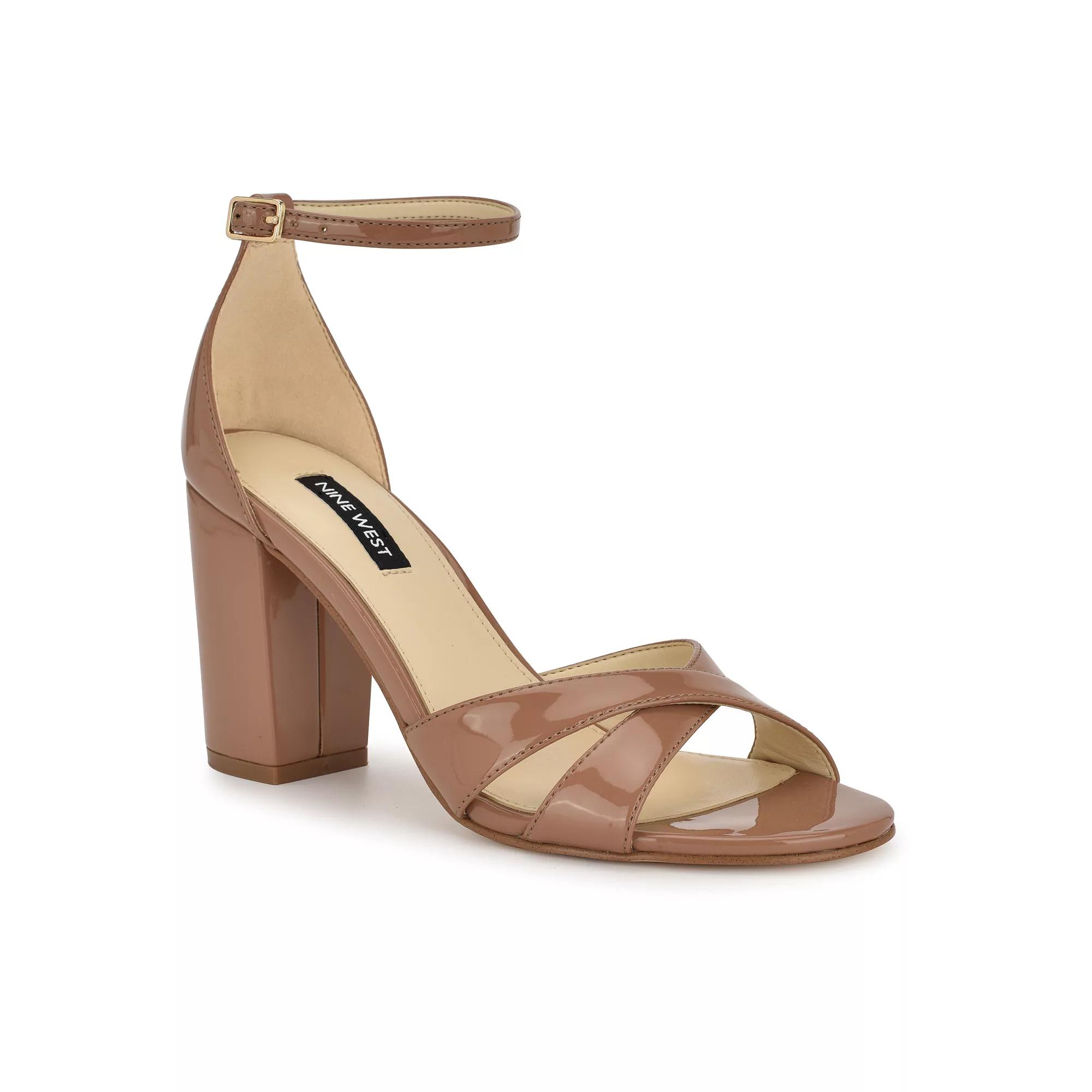 Nine West Saile Women's Dress Sandals, Size: 12, Medium Natural Patent Product Image