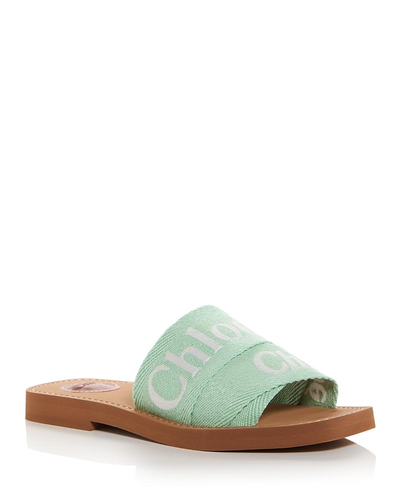 Chloe Womens Woody Logo Slide Sandals Product Image