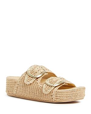Loeffler Randall Womens Woven Buckled Espadrille Platform Sandals Product Image