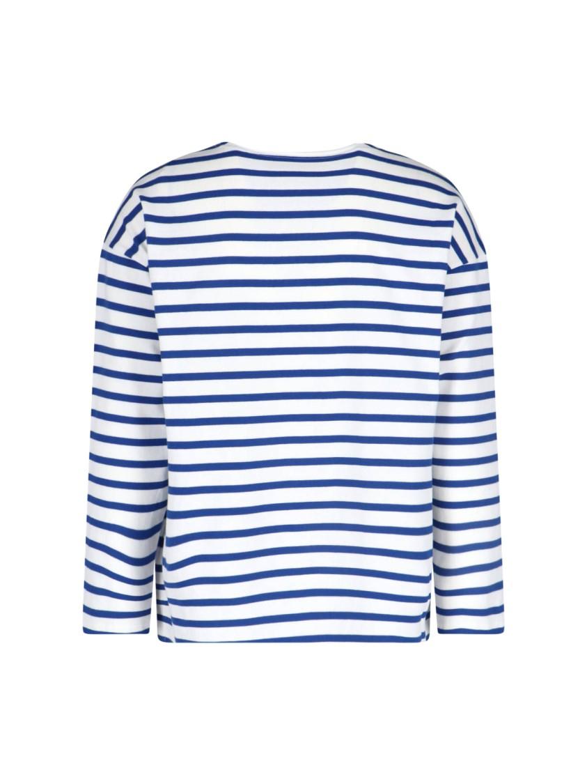 VALENTINO Garavani Men Embroidered Cotton T-shirt In Stripped Product Image