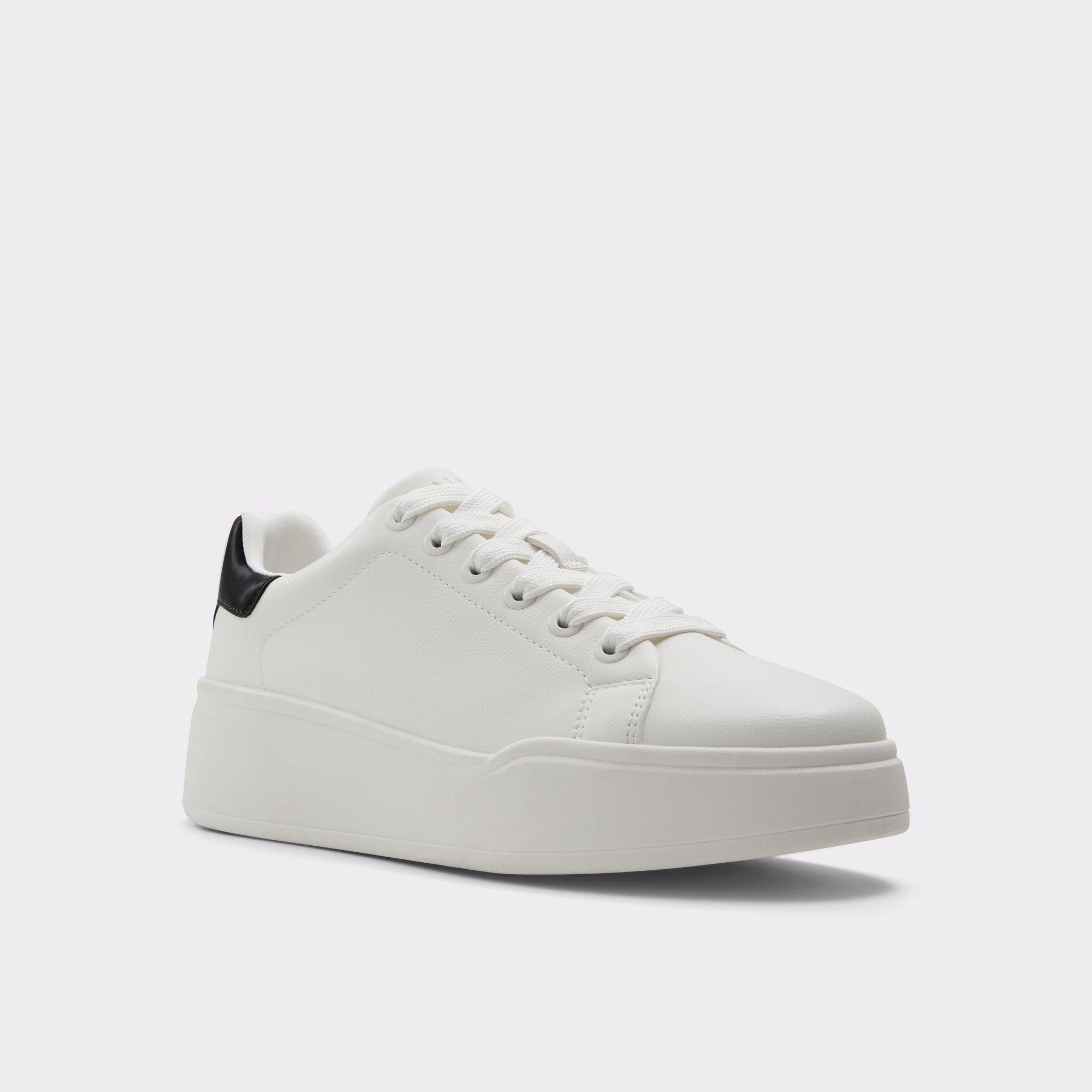 Halerenna White Combo Synthetic Smooth Women's Low top sneakers | ALDO US Product Image