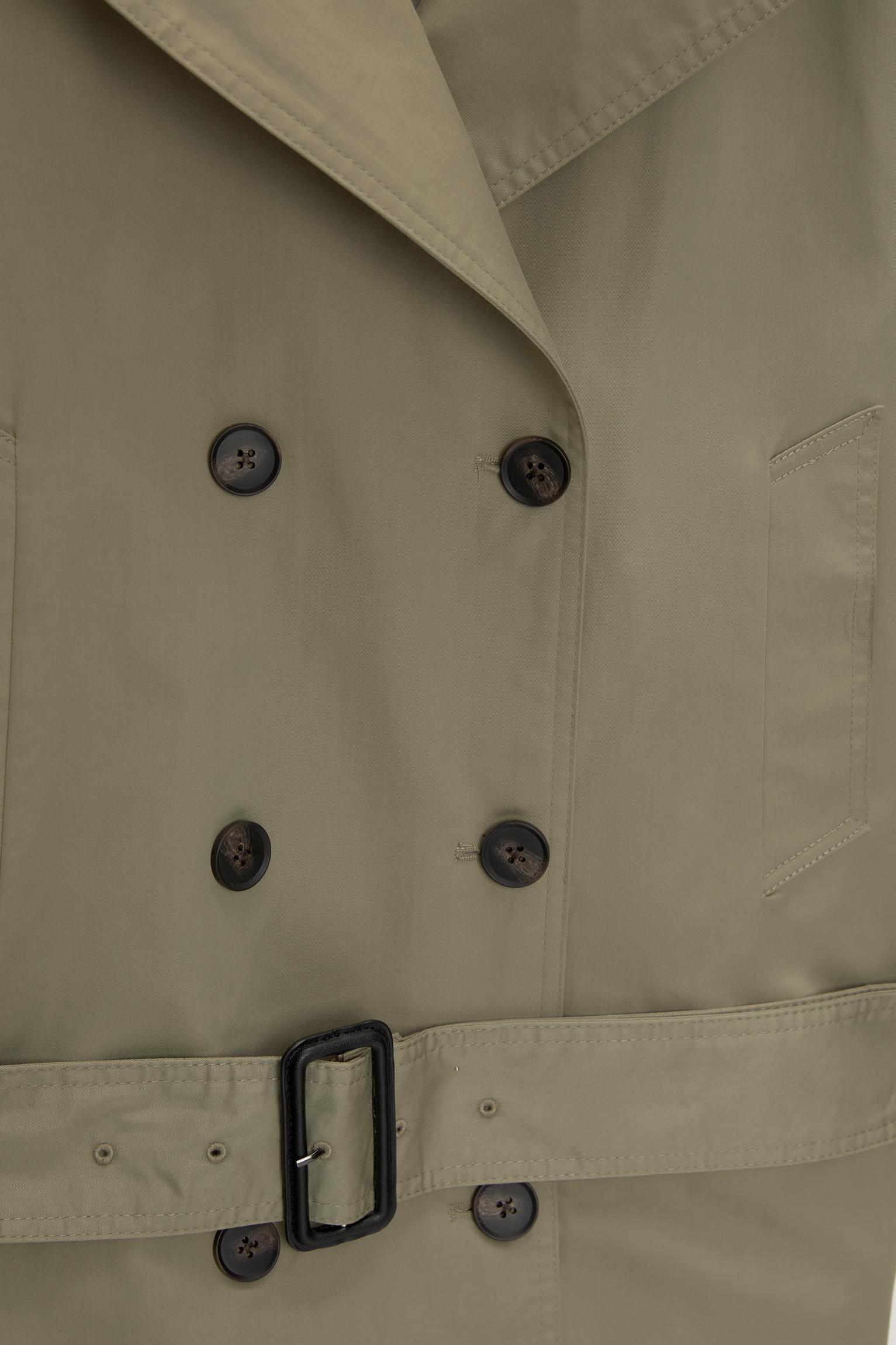 Short belted trench coat Product Image