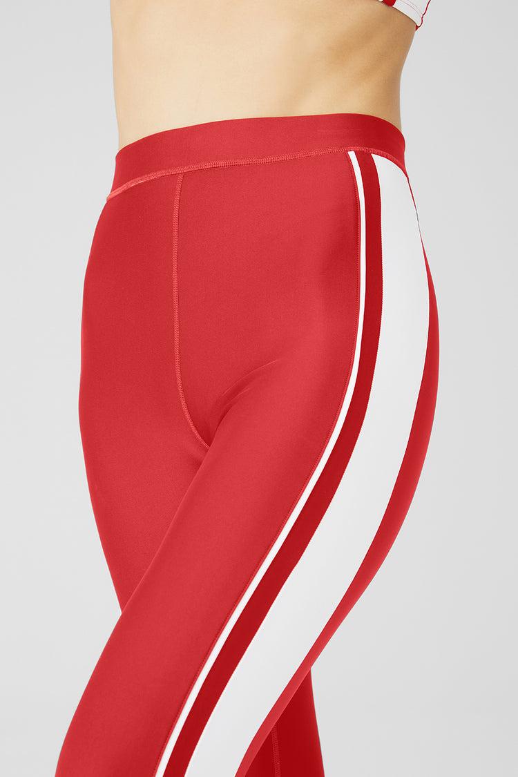 Airlift High-Waist 7/8 Car Club Legging - Classic Red/White Product Image