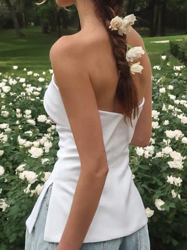 Slit Bandeau Top Product Image