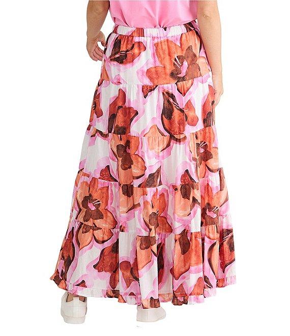 Brave + True Wonderland Floral Tiered Maxi Skirt Product Image