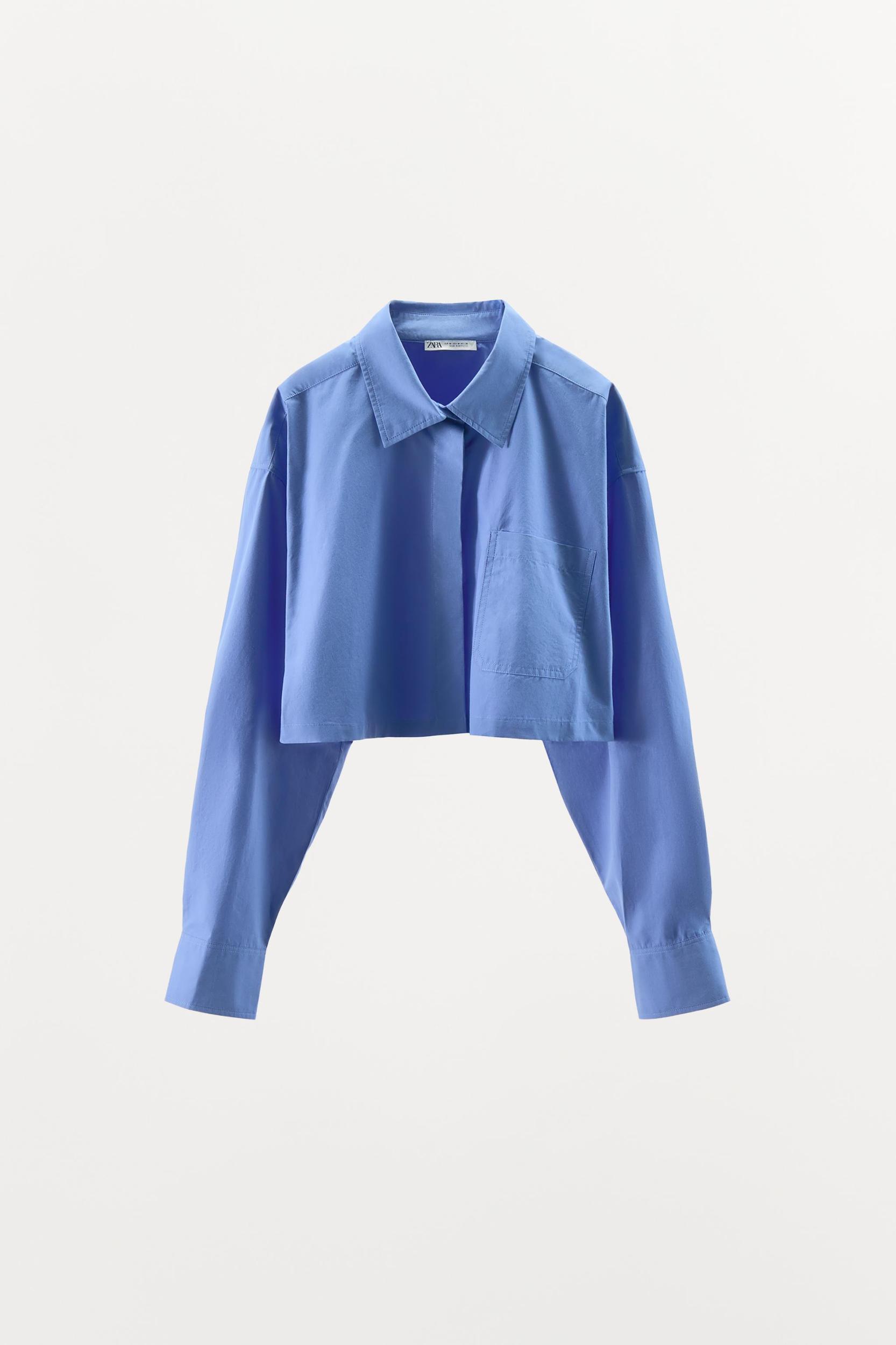 CROPPED POPLIN SHIRT Product Image
