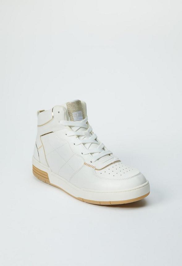 JustFab Margaux Platform Loafer Pump Womens Black/ White Size 8.5 Product Image