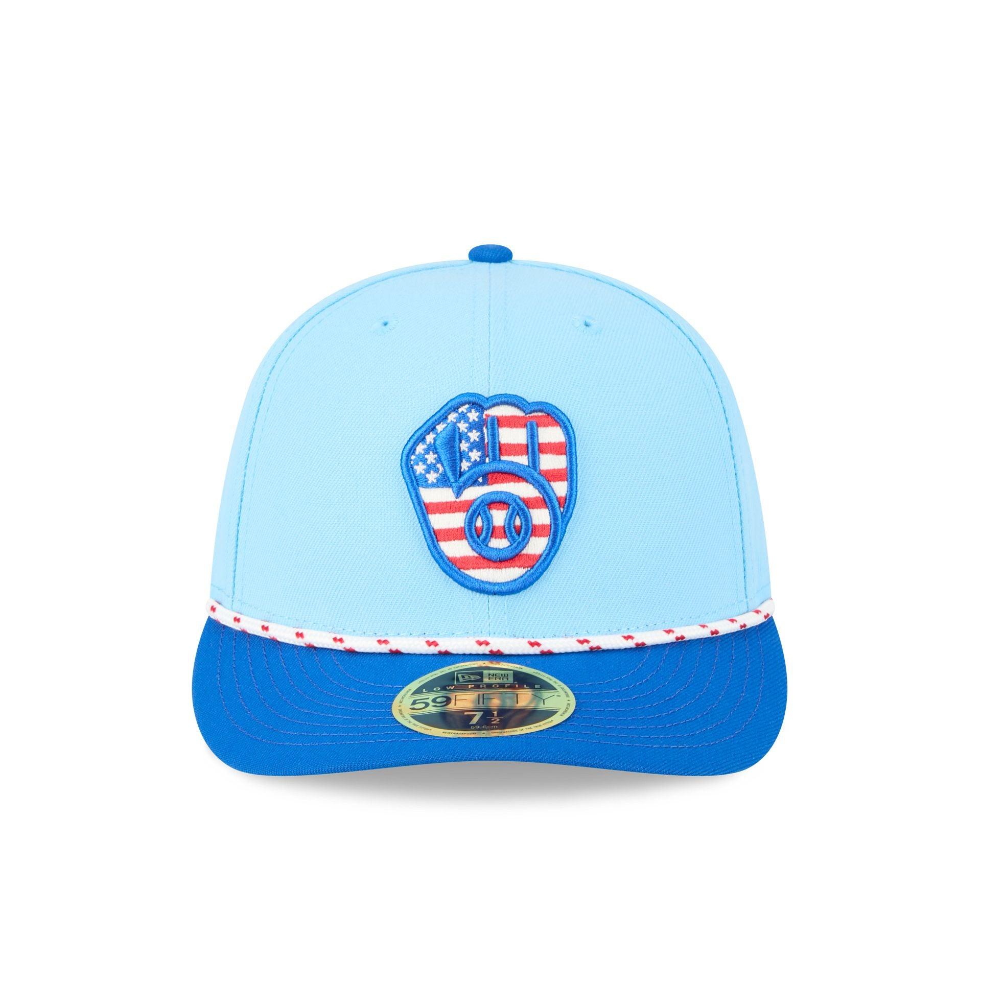 Milwaukee Brewers Independence Day 2025 Low Profile 59FIFTY Fitted Hat Male Product Image