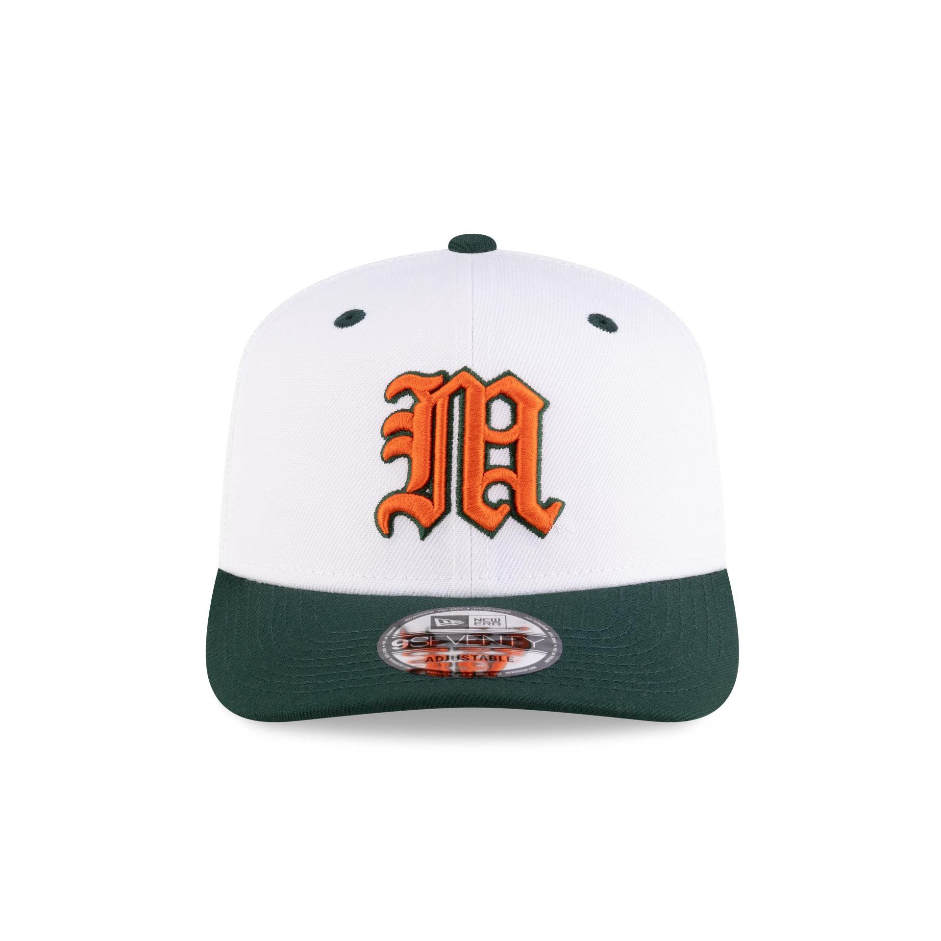 New Era x adidas Miami Hurricanes White 9SEVENTY Trucker Hat Male Product Image
